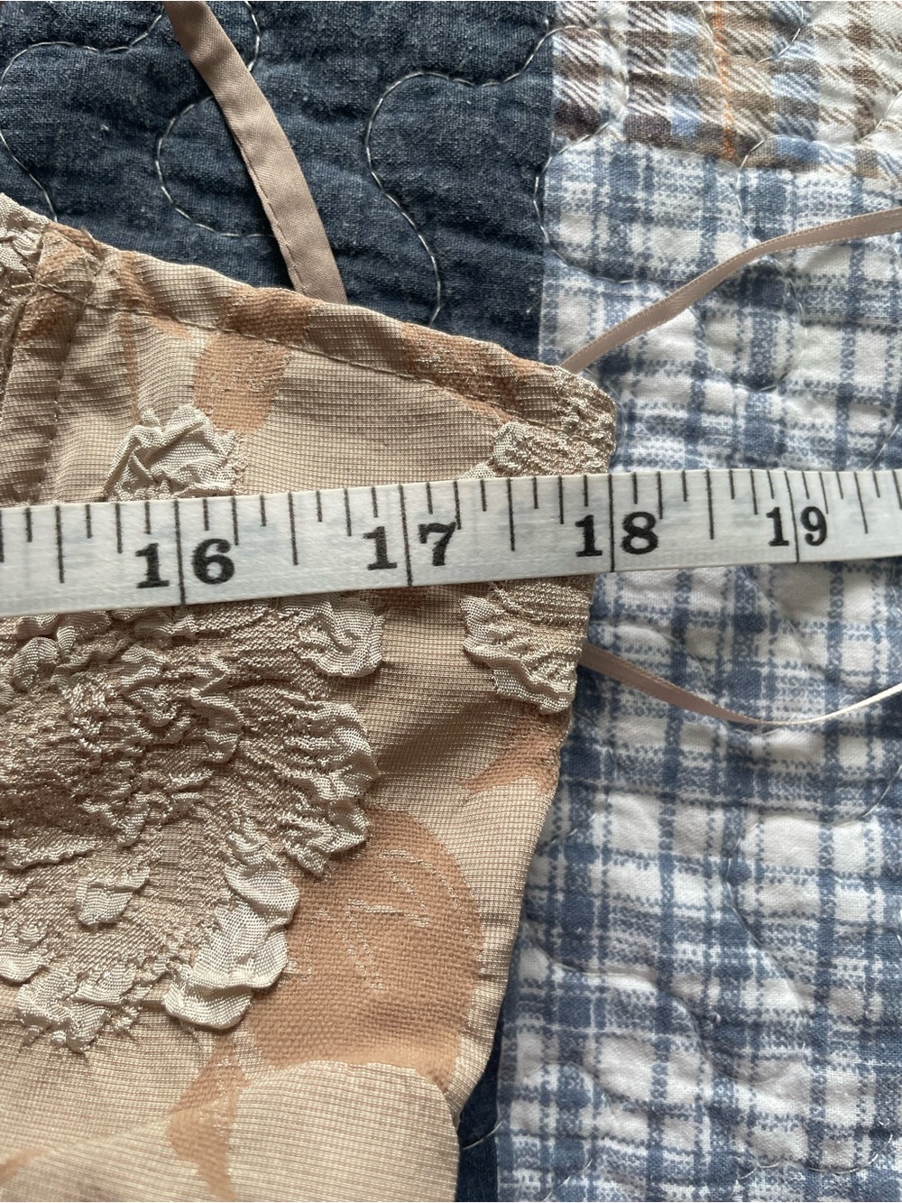 Windsor Gorgeous Charm Floral Jacquard Mini Dress | Taupe | L | NWT - Picture 10 of 12